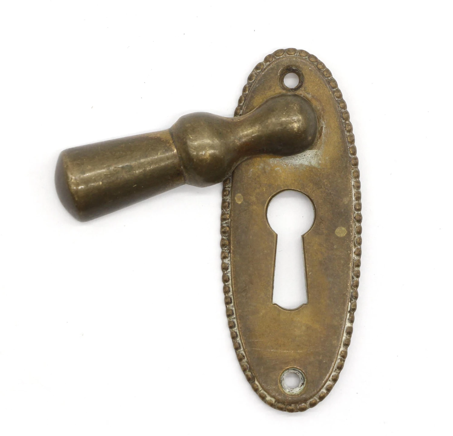 Traditional Cast Brass Oval 3.25 In. Drafted Keyhole Cover 4 Traditional Cast Brass Oval 3.25 In. Drafted Keyhole Cover - Image 2