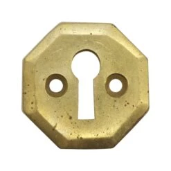 Set Of Vintage 1.375 In. Cast Brass Octagon Keyhole Covers 7 Set Of Vintage 1.375 In. Cast Brass Octagon Keyhole Covers -OGT Sale Store keyhole covers q276234