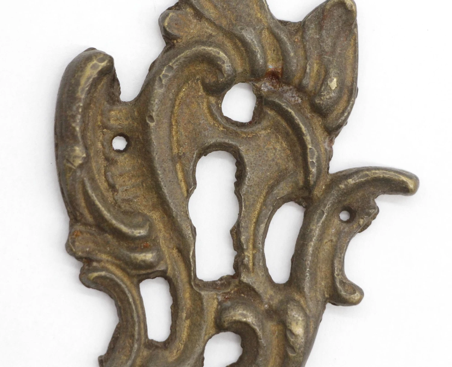 Antique Art Nouveau Bronze Door Keyhole Cover 4 Antique Art Nouveau Bronze Door Keyhole Cover - Image 2