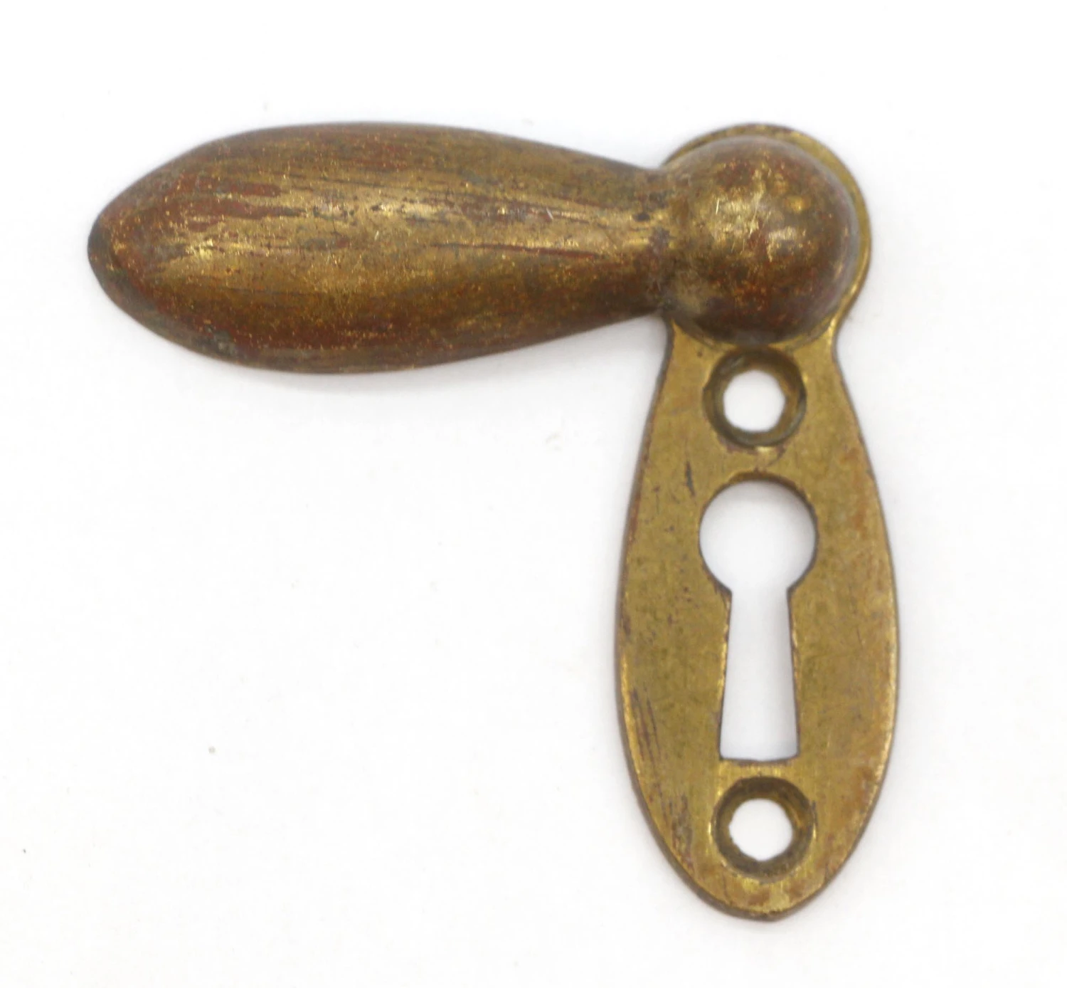 Traditional 2 In. Brass Keyhole Cover With Draft Plate 4 Traditional 2 In. Brass Keyhole Cover With Draft Plate - Image 2