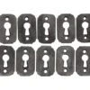 Set Of 10 Repro Black Cast Iron Rounded Door Keyhole Covers -OGT Sale Store keyhole covers set of 10 repro black cast iron rounded door keyhole covers m229397s