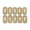 Set Of 10 Solid Brass Textured Arched Edged Door Key Hole Covers 1 Set Of 10 Solid Brass Textured Arched Edged Door Key Hole Covers -OGT Sale Store keyhole covers set of 10 solid brass textured arched edged door key hole covers n253835s