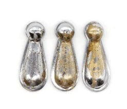 Set Of 3 Vintage Chromed Brass Draft Cover Door Keyhole Covers