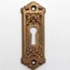Victorian Cast Brass Ornate Keyhole Plate 2 Victorian Cast Brass Ornate Keyhole Plate -OGT Sale Store keyhole covers victorian cast brass ornate keyhole plate n231944
