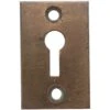 Yale & Towne 1.75 In. Rectangular Bronze Door Keyhole Cover Plate