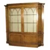 Antique Carved Solid Maple China Closet