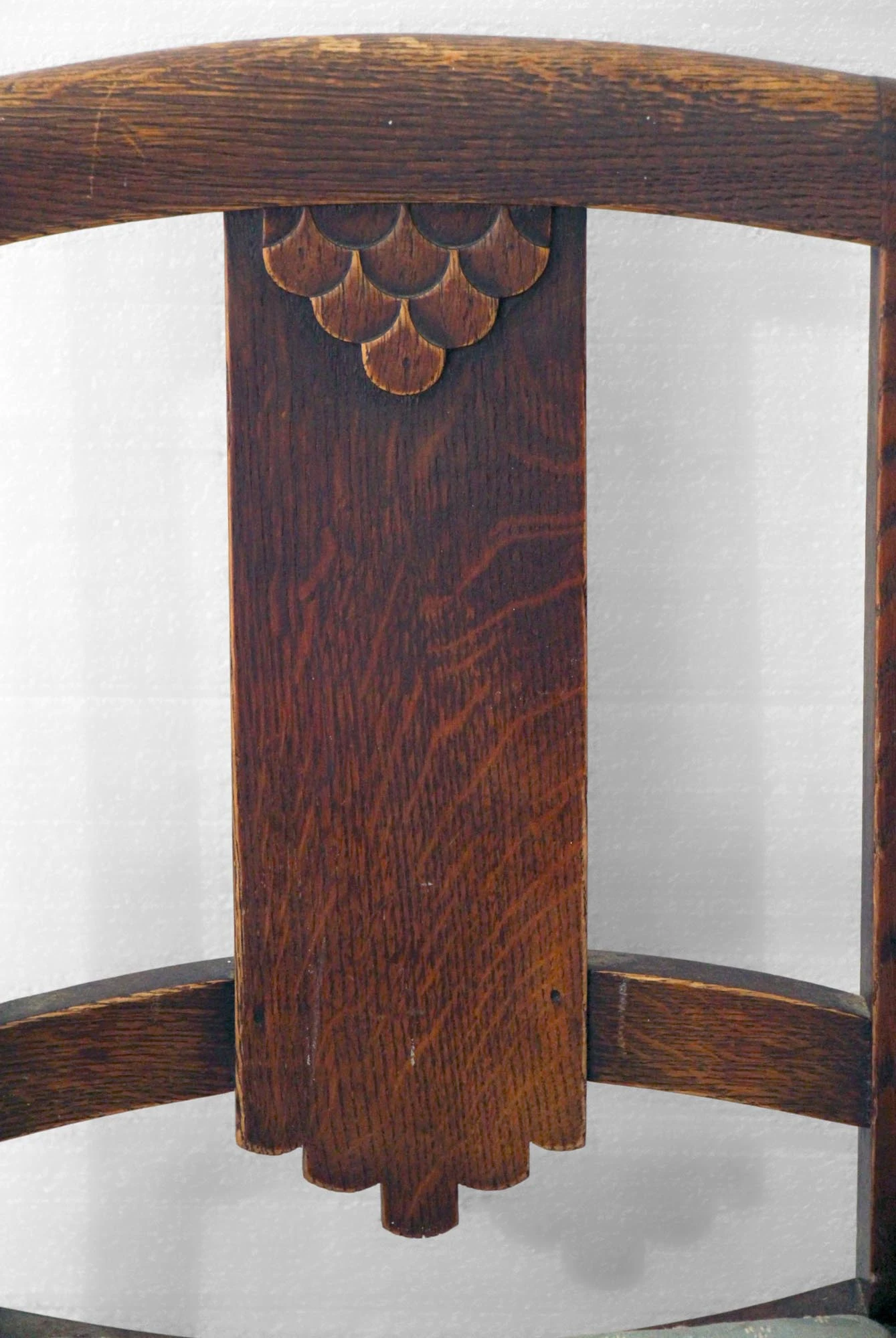 Antique Depression Era Oak Wooden Chair 5 Antique Depression Era Oak Wooden Chair - Image 3