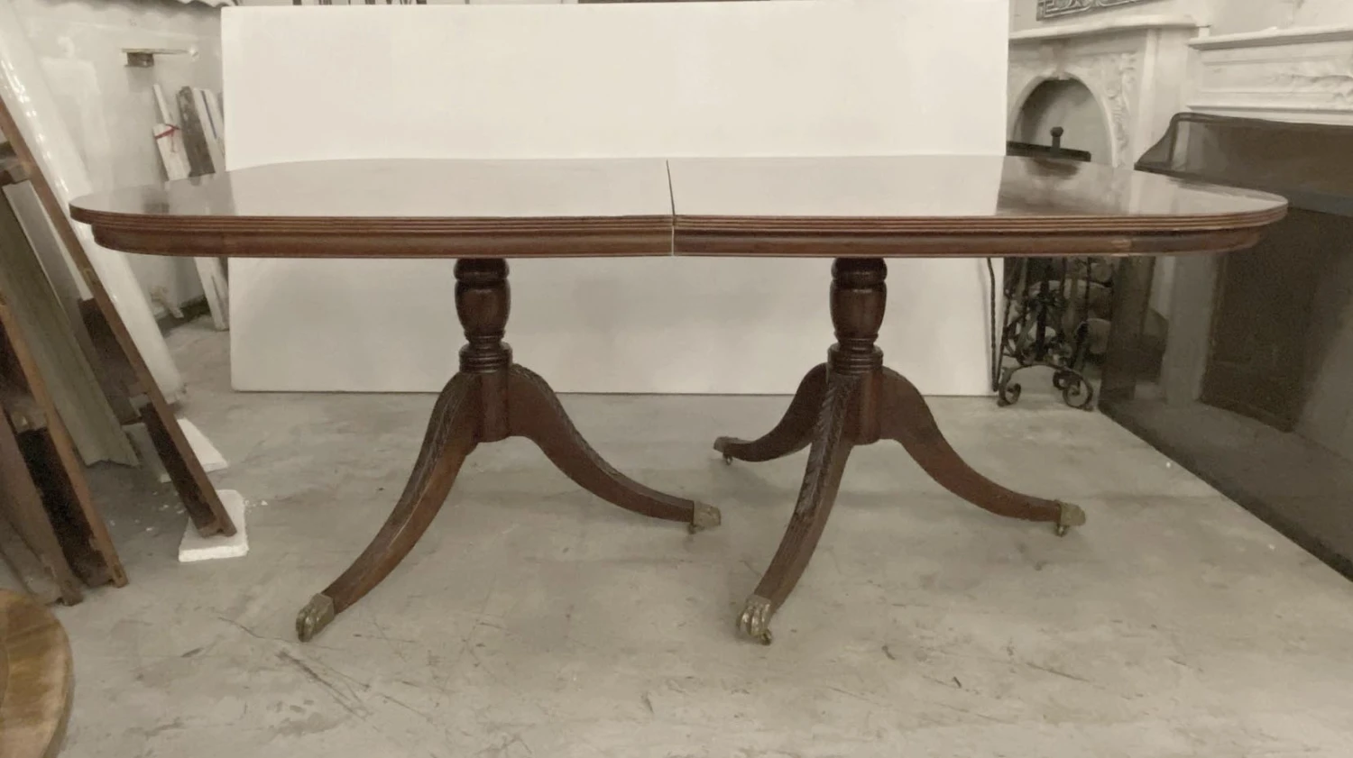 Duncan Phyfe Style 12 Ft. Walnut Dining Room Table 5 Duncan Phyfe Style 12 Ft. Walnut Dining Room Table - Image 3