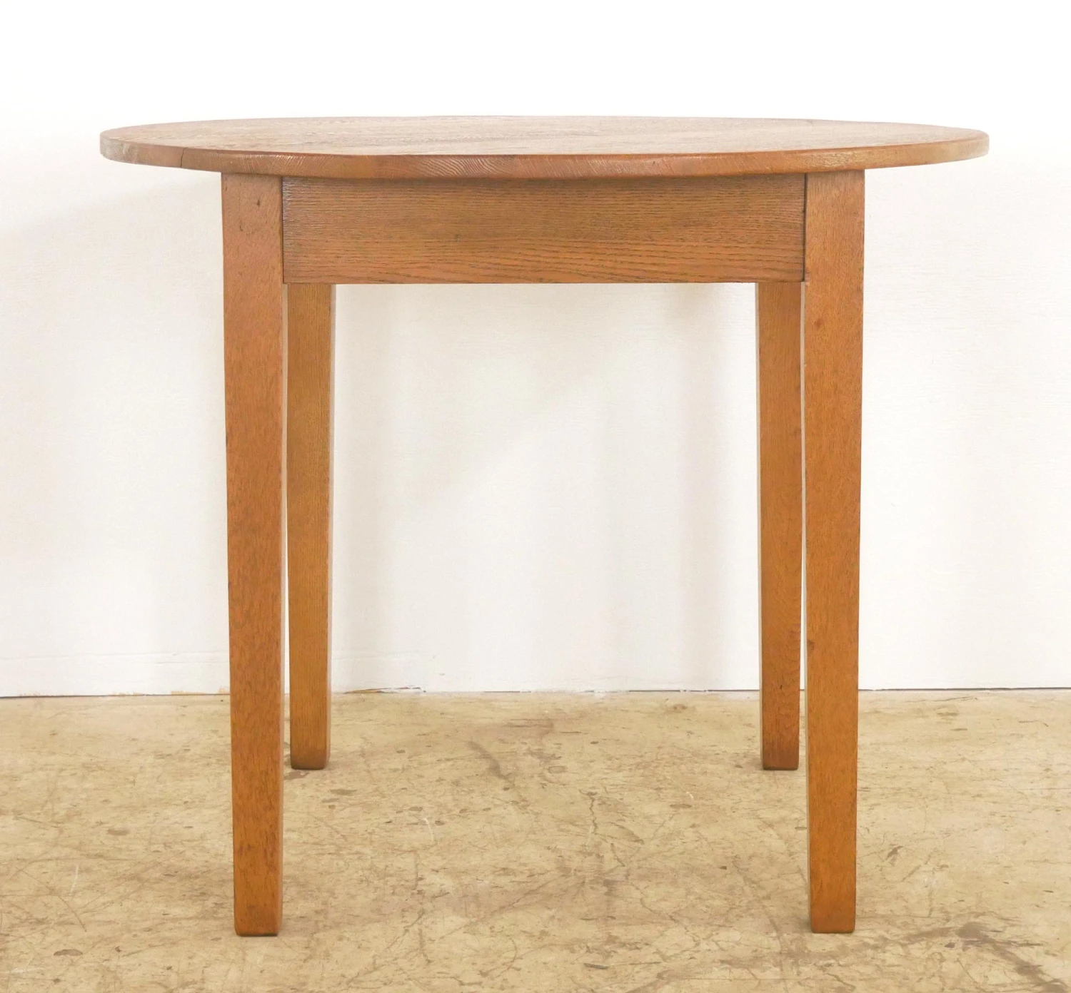 Vintage Medium Tone Wood Oak 3 Piece Dining Set 5 Vintage Medium Tone Wood Oak 3 Piece Dining Set - Image 3