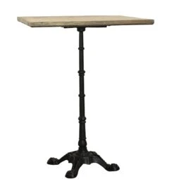 High Top Table With Ornate Cast Iron Base