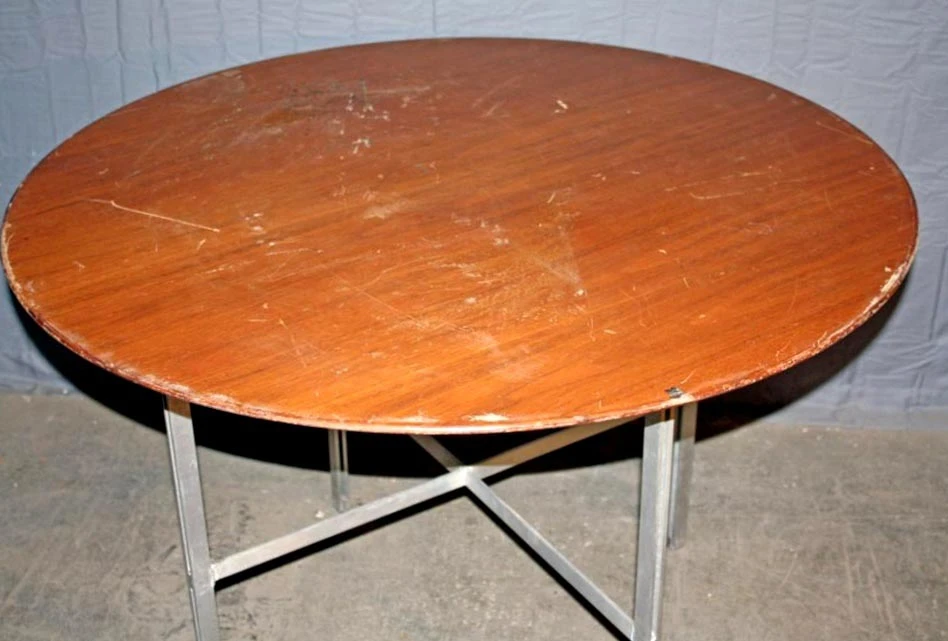 Mid Century Modern Knoll Round Table 4 Mid Century Modern Knoll Round Table - Image 2