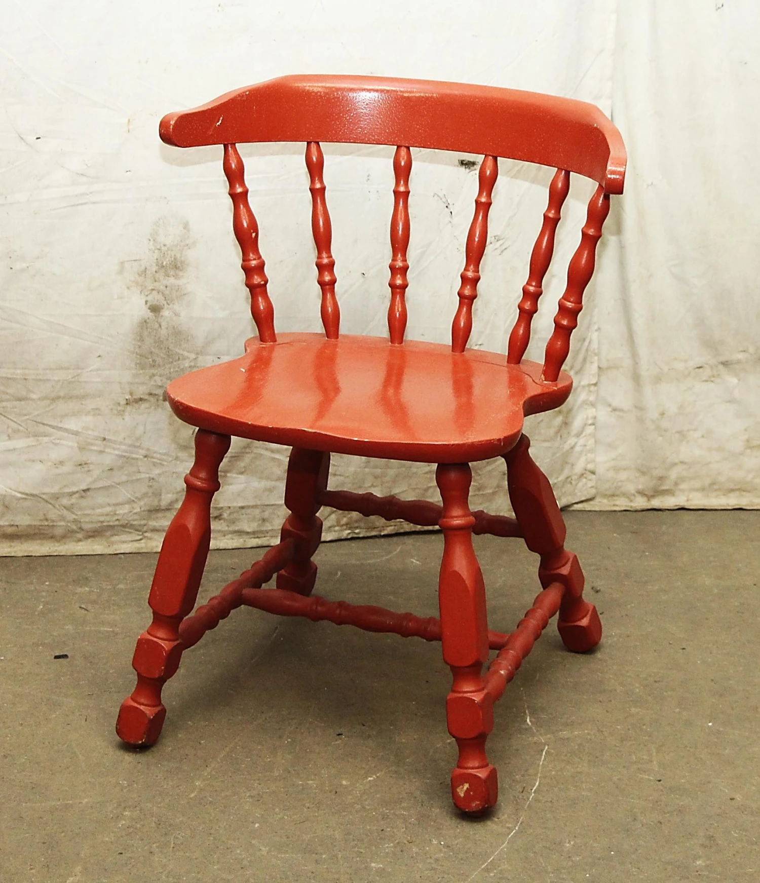 Antique Wooden Captains Chair 4 Antique Wooden Captains Chair - Image 2