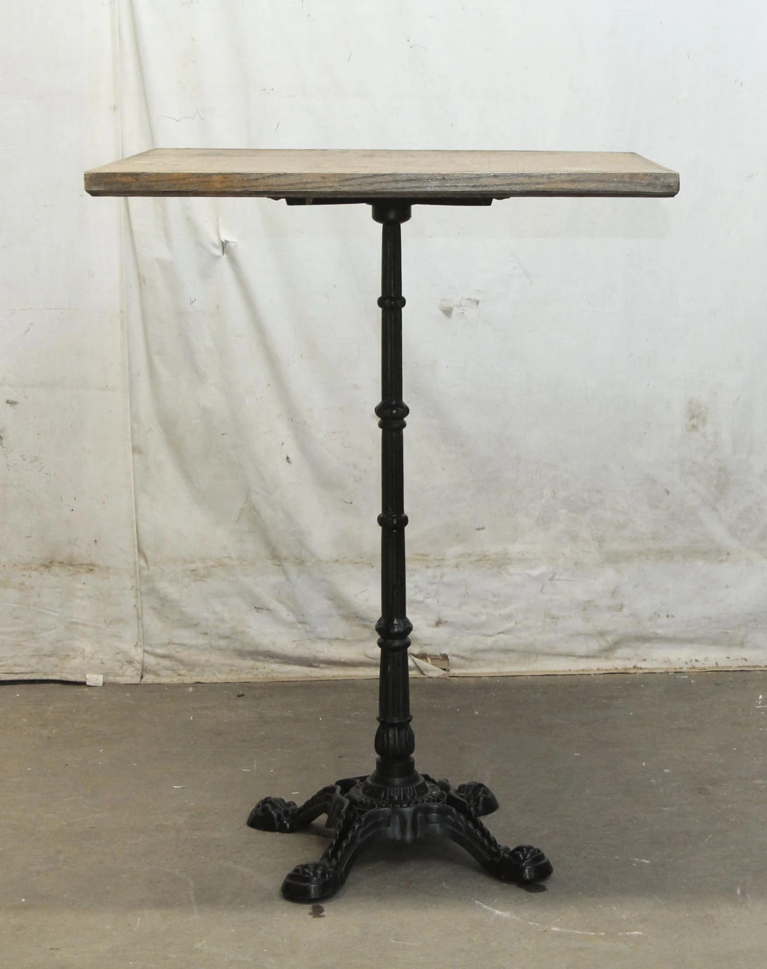 High Top Table With Ornate Cast Iron Base 4 High Top Table With Ornate Cast Iron Base - Image 2