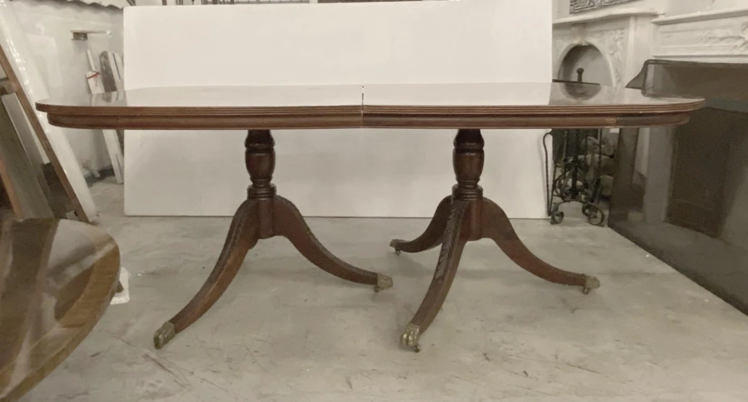 Duncan Phyfe Style 12 Ft. Walnut Dining Room Table 4 Duncan Phyfe Style 12 Ft. Walnut Dining Room Table - Image 2