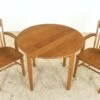 Vintage Medium Tone Wood Oak 3 Piece Dining Set 1 Vintage Medium Tone Wood Oak 3 Piece Dining Set -OGT Sale Store kitchen dining vintage medium tone wood oak 3 piece dining set q287323