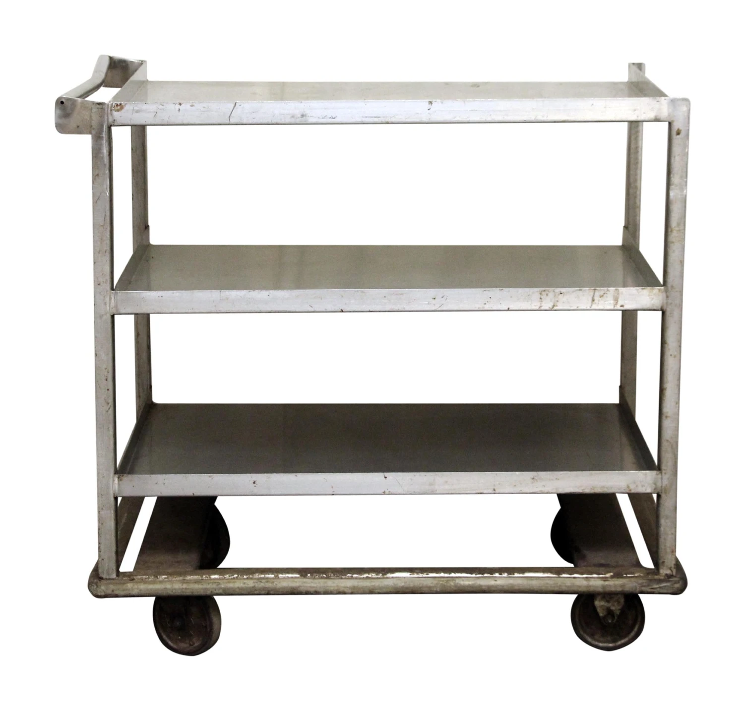 Industrial Rolling Cart With Handle Bar 3 Industrial Rolling Cart With Handle Bar