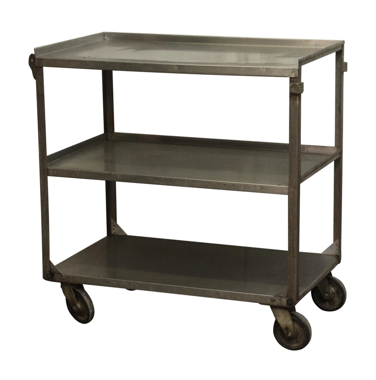 Three Tier Steel Rolling Cart 4 Three Tier Steel Rolling Cart - Image 2