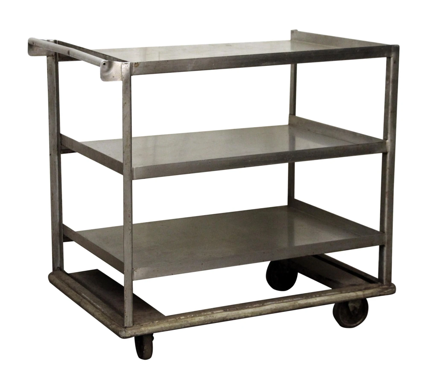 Industrial Rolling Cart With Handle Bar 4 Industrial Rolling Cart With Handle Bar - Image 2