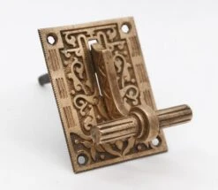 Antique Aesthetic Polished Bronze Mechanical Doorbell Lever