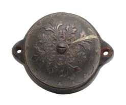 Antique Victorian Black Cast Iron Door Bell
