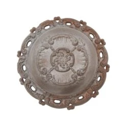 Antique Victorian Cast Iron Twist & Turn Brass Bell