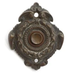 European Victorian Wreath Bronze Doorbell