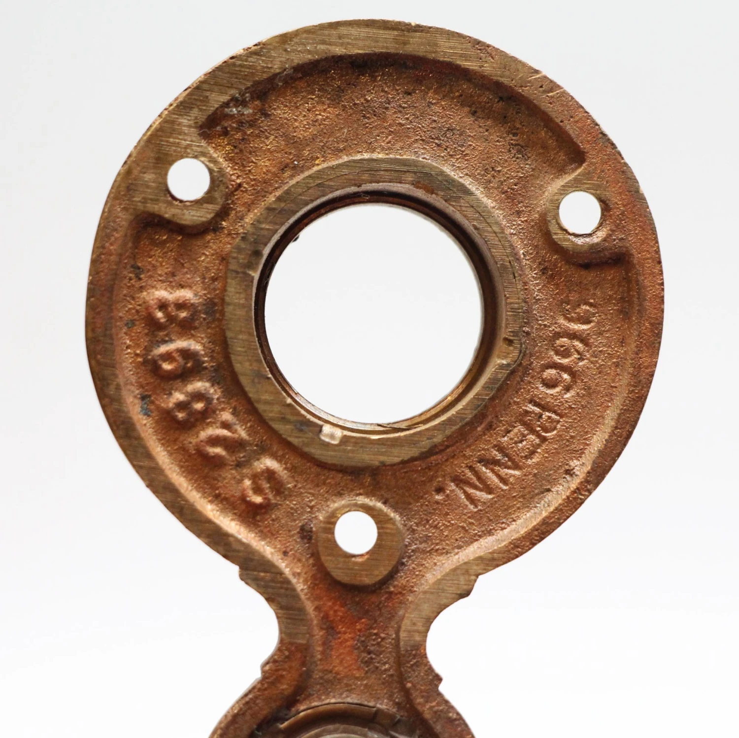 Antique Brass Door Bell Plate With Button 5 Antique Brass Door Bell Plate With Button - Image 3