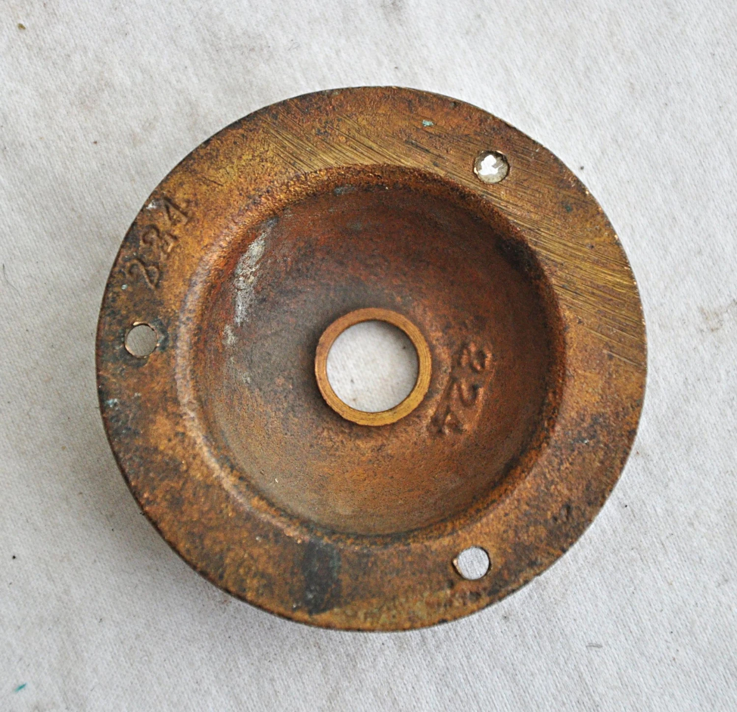 Antique Aesthetic Brass Doorbell Cover 5 Antique Aesthetic Brass Doorbell Cover - Image 3