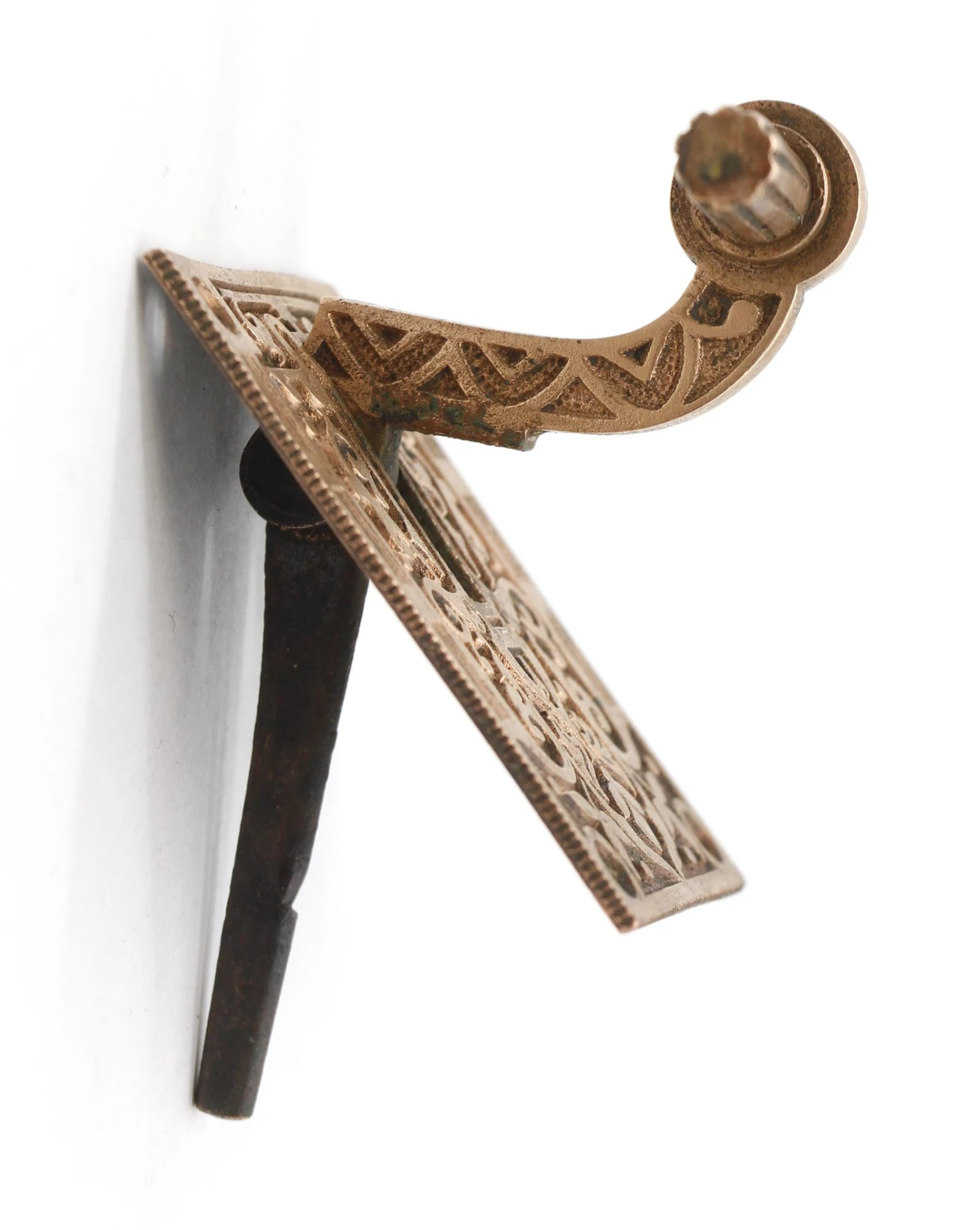 Antique Aesthetic Polished Bronze Mechanical Doorbell Lever 5 Antique Aesthetic Polished Bronze Mechanical Doorbell Lever - Image 3