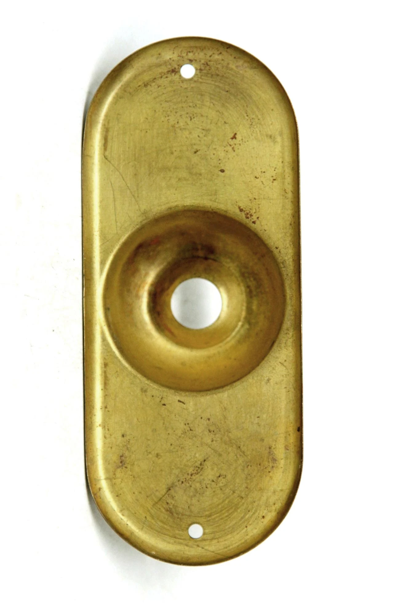 Old New Plain Brass Door Bell Plate 4 Old New Plain Brass Door Bell Plate - Image 2