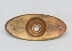 Oval Copper Washed Brass Doorbell Plate 5 Oval Copper Washed Brass Doorbell Plate -OGT Sale Store knockers door bells m233916