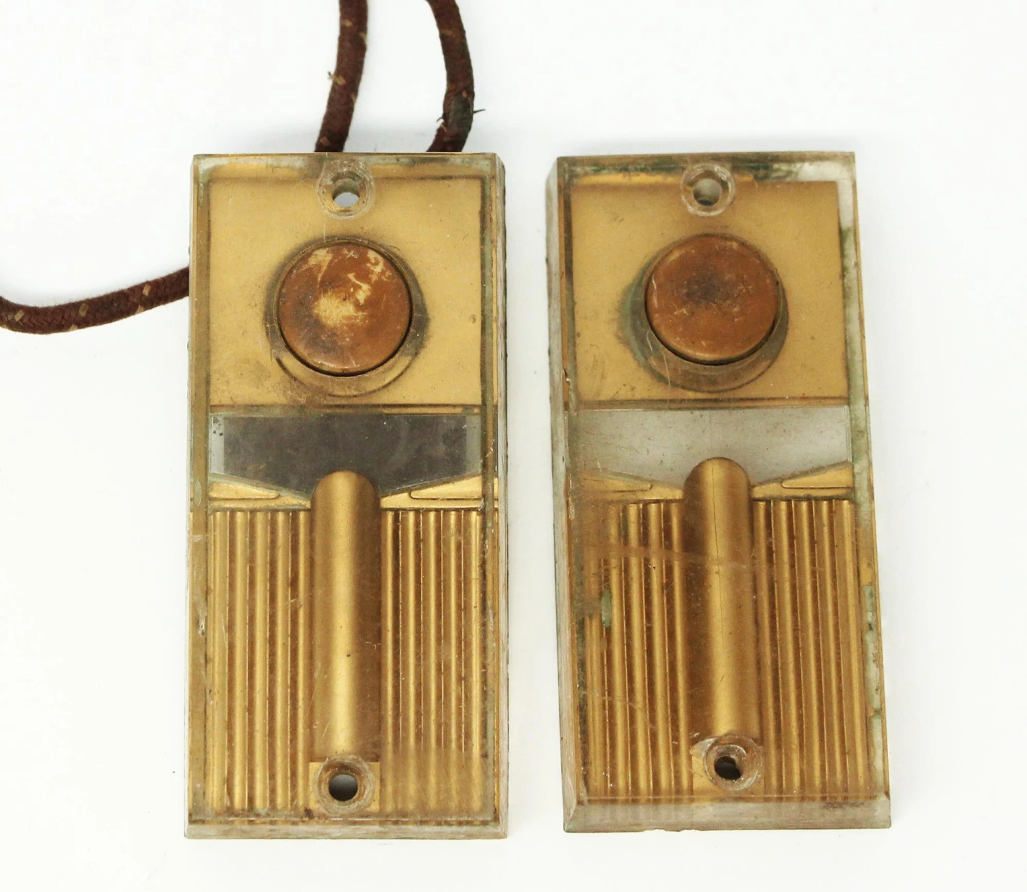 Vintage Tan Plastic Doorbell 4 Vintage Tan Plastic Doorbell - Image 2