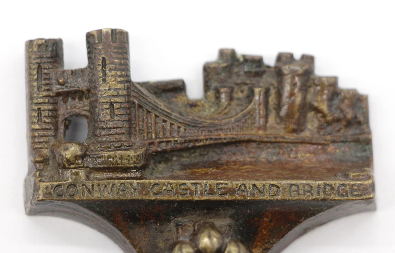 Vintage Conway Castle & Bridge Brass Door Knocker 4 Vintage Conway Castle & Bridge Brass Door Knocker - Image 2