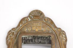 Original 1920s New Yorker Hotel Guest Room Bronze Door Privacy Latch 9 Original 1920s New Yorker Hotel Guest Room Bronze Door Privacy Latch -OGT Sale Store knockers door bells q284417