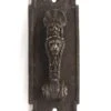 Vintage European 8.75 In. Black Bronze Lion Head Door Bell Lever -OGT Sale Store knockers door bells vintage european 875 in black bronze lion head door bell lever 24bel1755