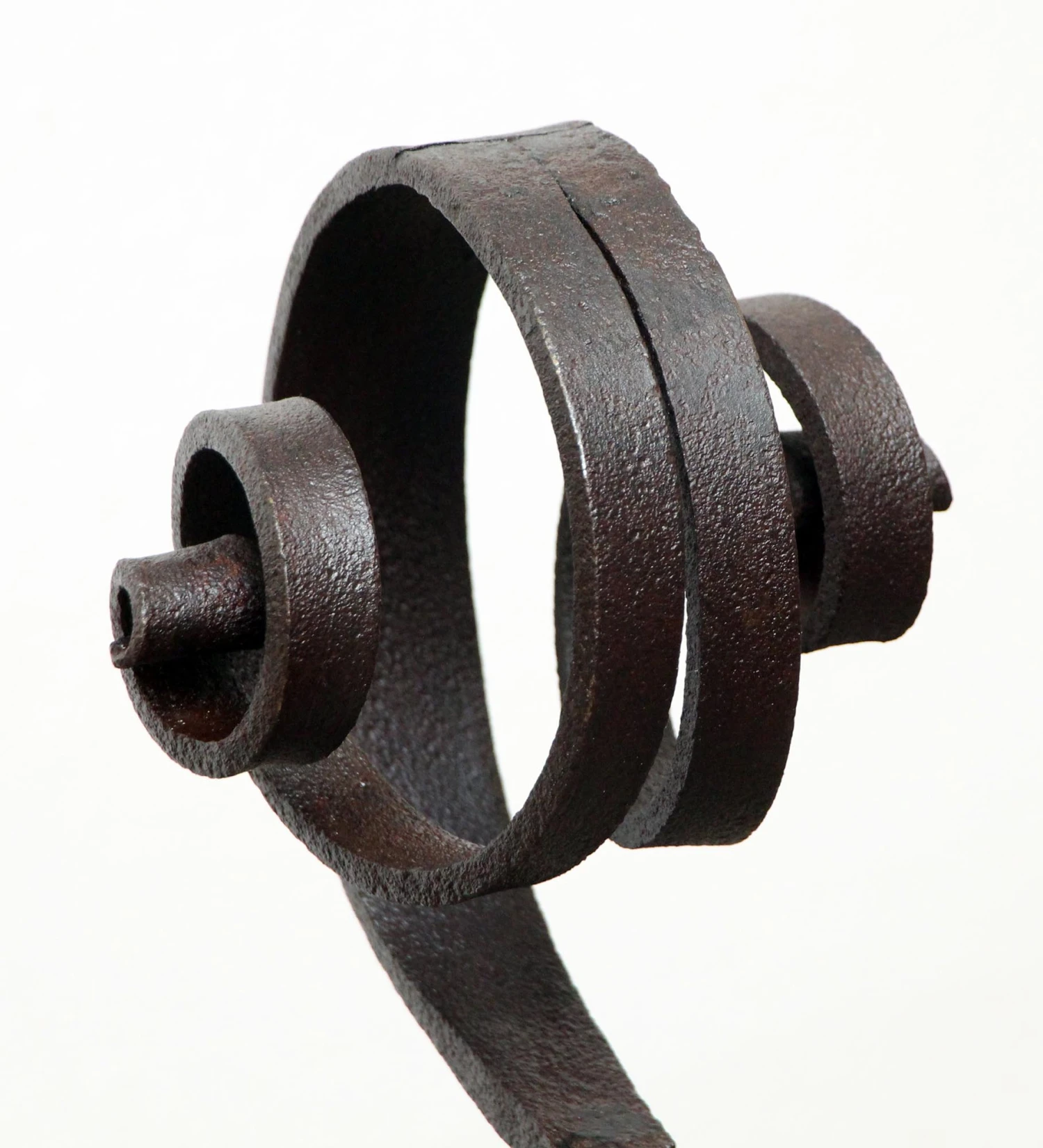 Original Antique Black 1800s Andirons 6 Original Antique Black 1800s Andirons - Image 4