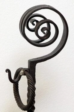 Original Antique Black 1800s Andirons 17 Original Antique Black 1800s Andirons -OGT Sale Store l197766 08