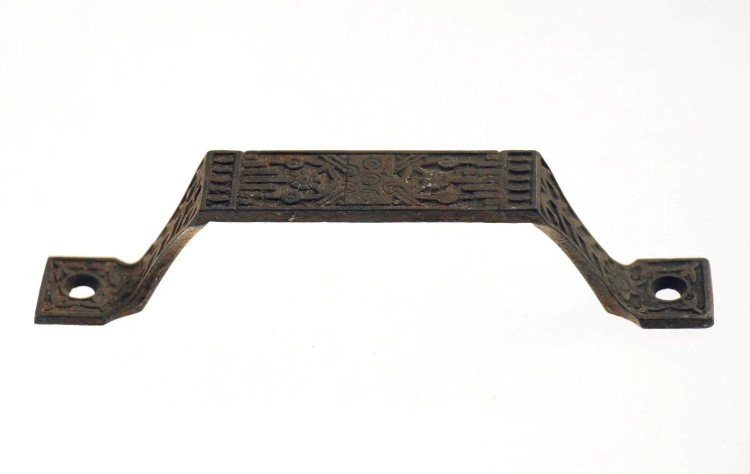 Antique Eastlake Cast Iron Bridge Cabinet Pull 7 Antique Eastlake Cast Iron Bridge Cabinet Pull - Image 5