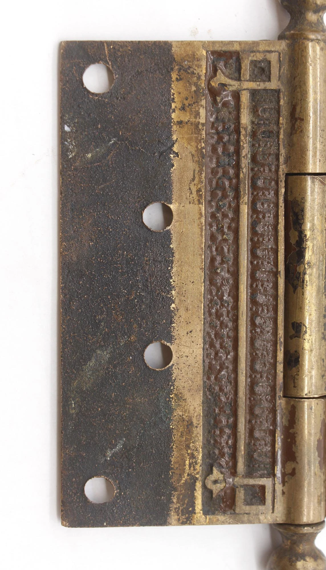 Antique 4.5 X 4.5 Ball Tipped Bronze Victorian Butt Door Hinge 7 Antique 4.5 X 4.5 Ball Tipped Bronze Victorian Butt Door Hinge - Image 5