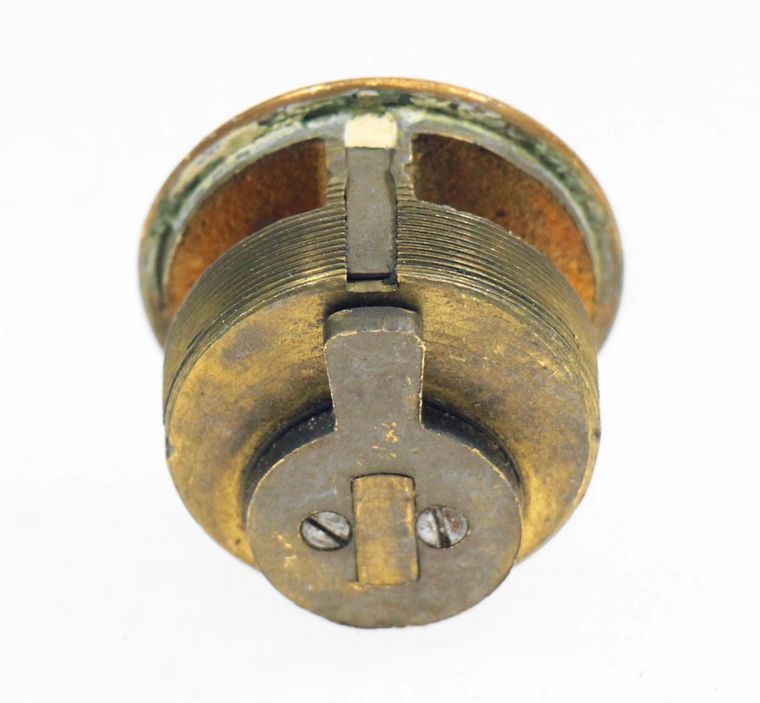 Antique Brass Corbin Cylinder Lock 6 Antique Brass Corbin Cylinder Lock - Image 4