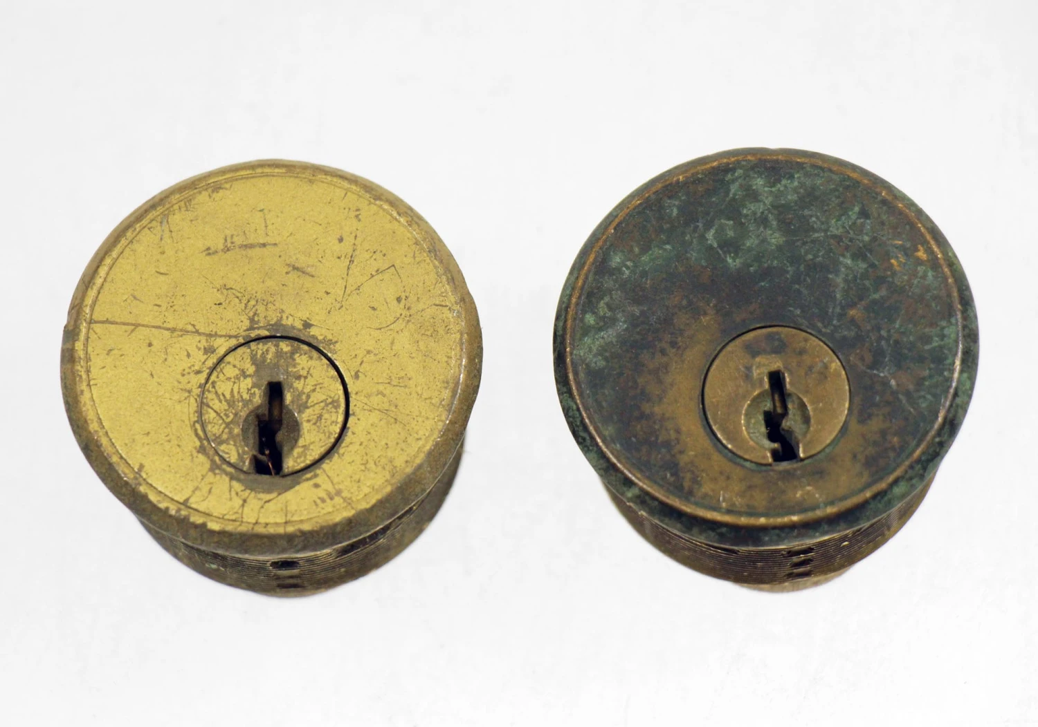 Antique Brass Corbin Cylinder Lock 7 Antique Brass Corbin Cylinder Lock - Image 5