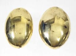 Polished Brass Door Knob Set With Oval Plates 9 Polished Brass Door Knob Set With Oval Plates -OGT Sale Store l199103 04