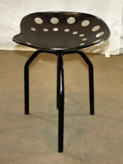 Crank Black 21 In. Adjustable Iron Tractor Stool 9 Crank Black 21 In. Adjustable Iron Tractor Stool -OGT Sale Store l200298 04