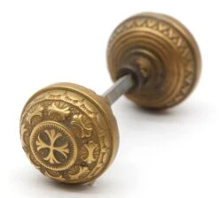 Antique Nashua Four Fold Entry Door Knobs -OGT Sale Store l200428 04