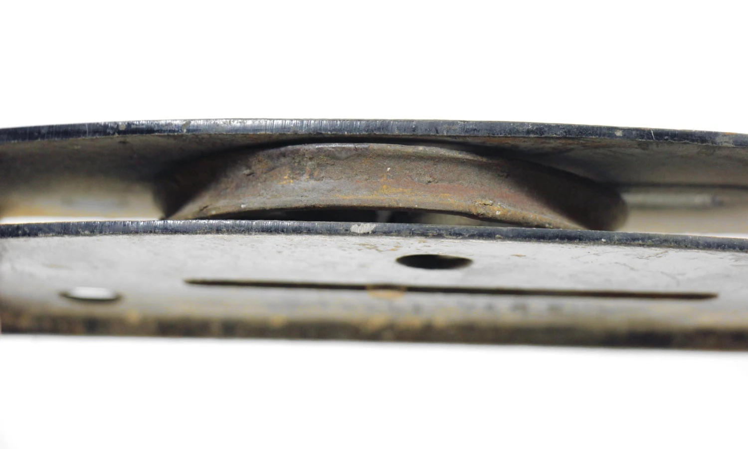 Antique 8.75 In. Iron Pocket Door Wheel 6 Antique 8.75 In. Iron Pocket Door Wheel - Image 4