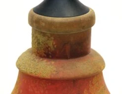 Pair Of 1970s Mid Century Orange Glass Table Lamps -OGT Sale Store l200724 05