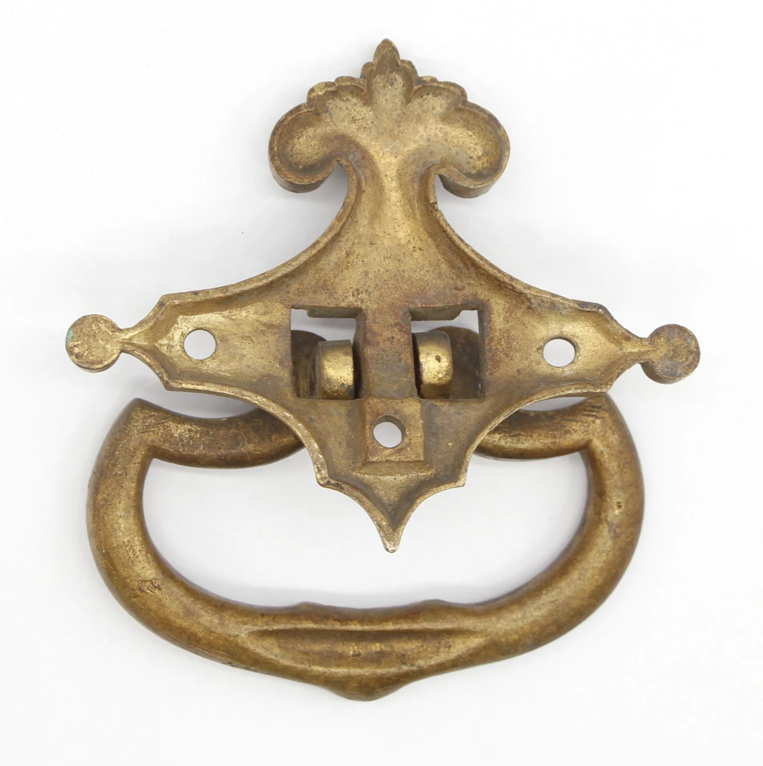 Antique Cast Bronze Ring Bail Drawer Pull 10 Antique Cast Bronze Ring Bail Drawer Pull - Image 8