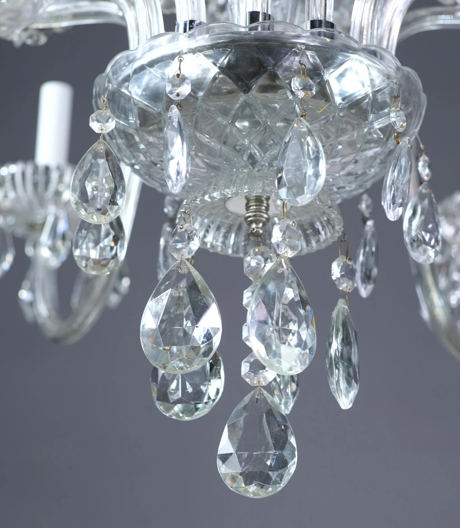 The Plaza Hotel Antique Beaux Arts 10 Arm Crystal Chandelier 6 The Plaza Hotel Antique Beaux Arts 10 Arm Crystal Chandelier - Image 4