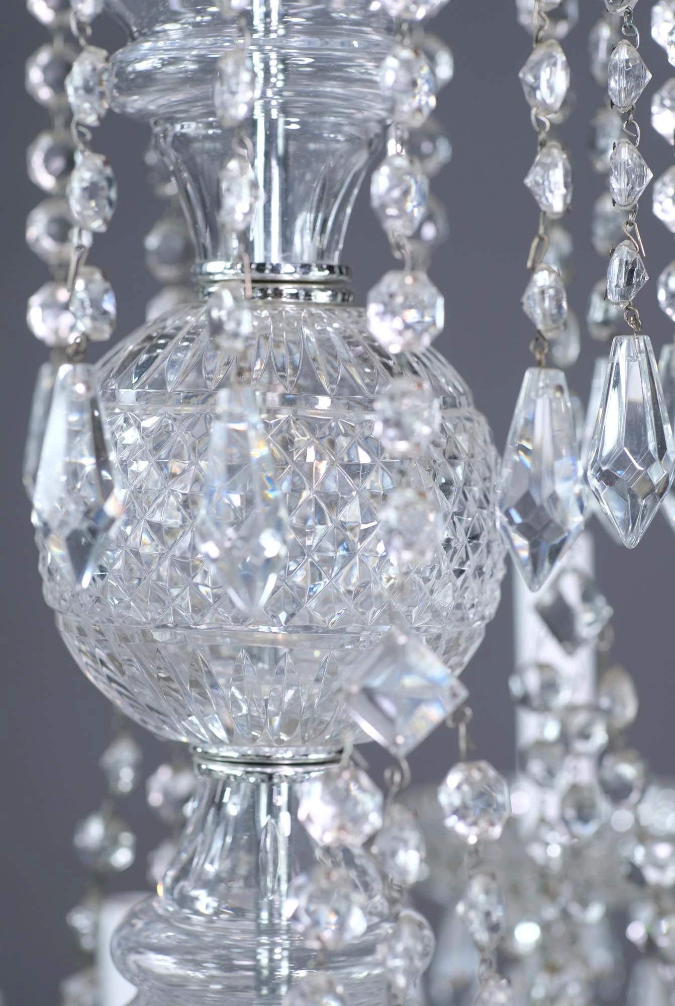 The Plaza Hotel Antique Beaux Arts 10 Arm Crystal Chandelier 11 The Plaza Hotel Antique Beaux Arts 10 Arm Crystal Chandelier - Image 9