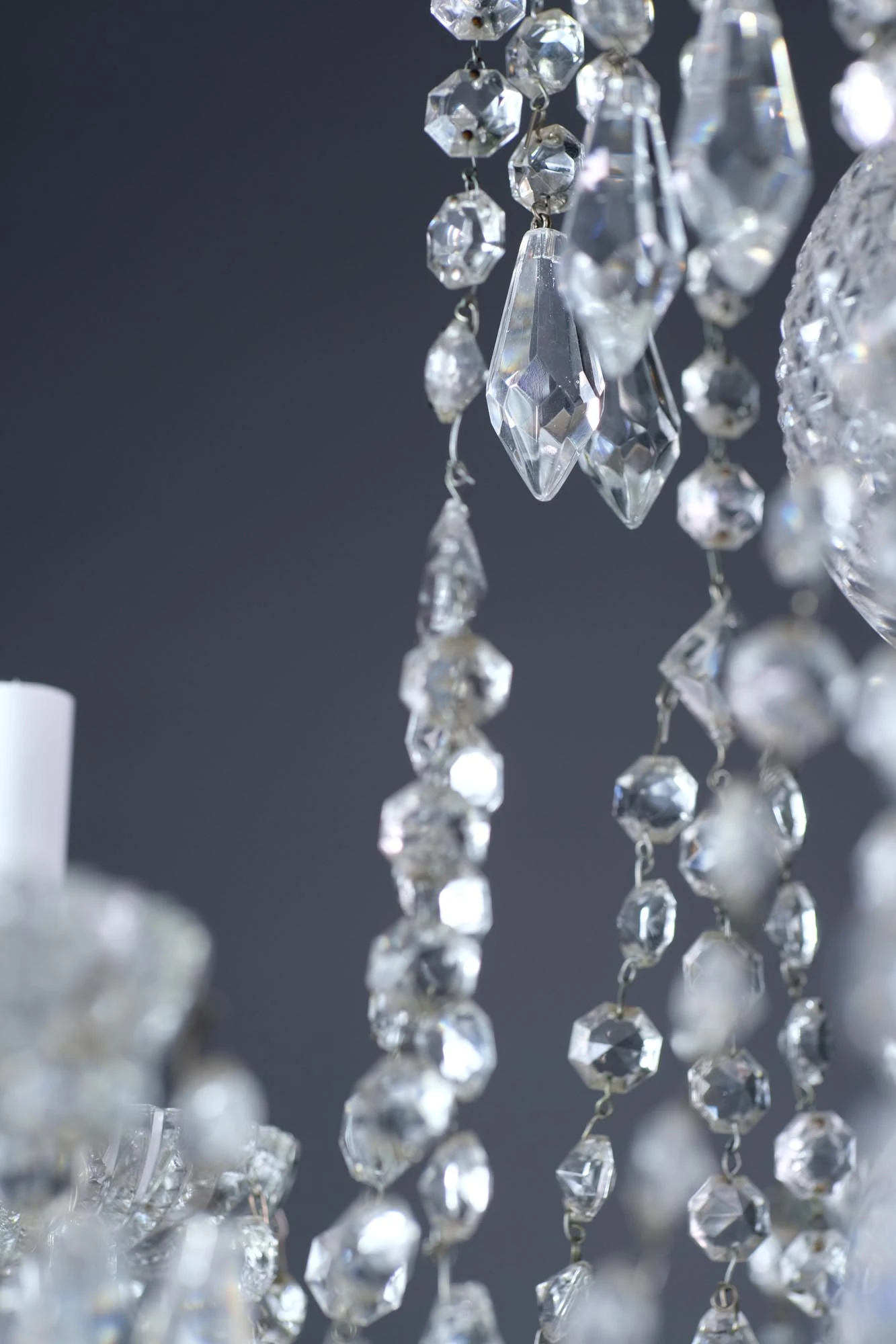 The Plaza Hotel Antique Beaux Arts 10 Arm Crystal Chandelier 14 The Plaza Hotel Antique Beaux Arts 10 Arm Crystal Chandelier - Image 12